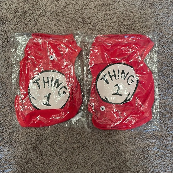 Thing 1 Thing 2 Dr. Seuss pet costume dog or cat - Picture 3 of 8